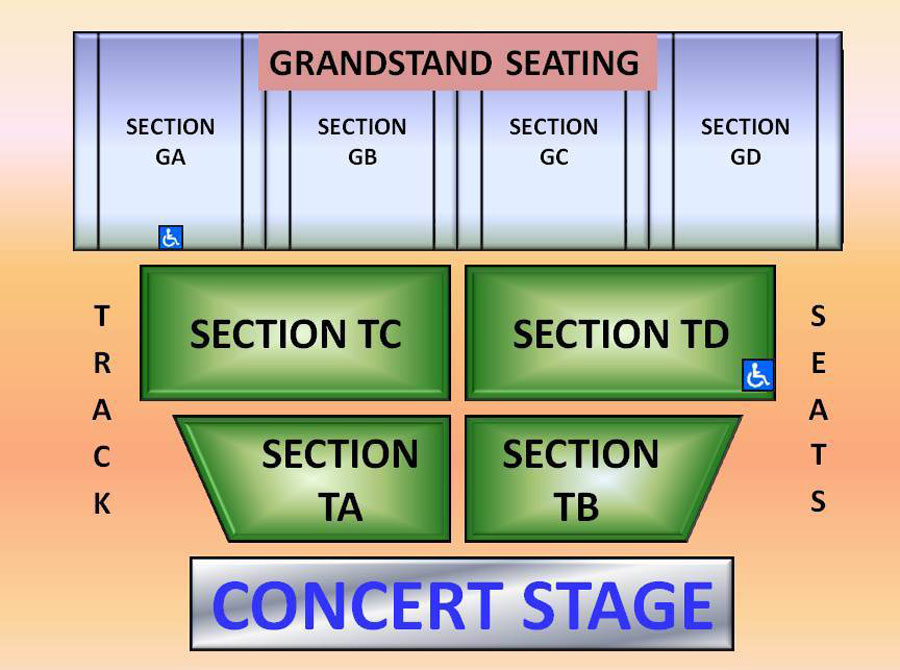 The Muskingum County Fairgrounds Seating Overview